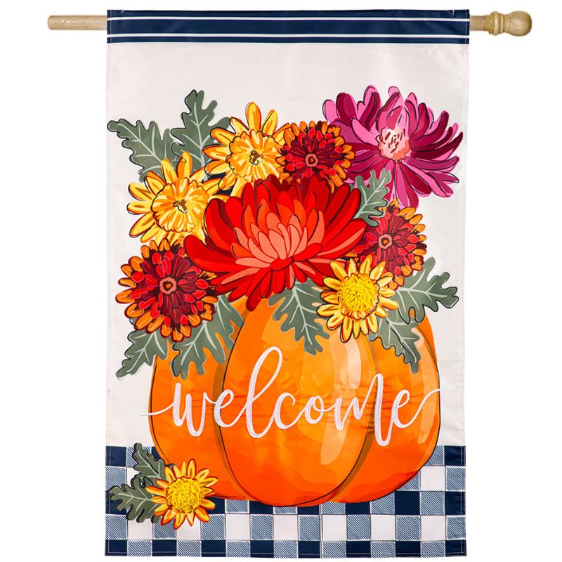 Mums & Pumpkin House Flag